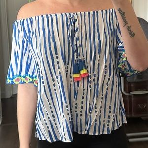 Lilly Pulitzer off the shoulder Top
